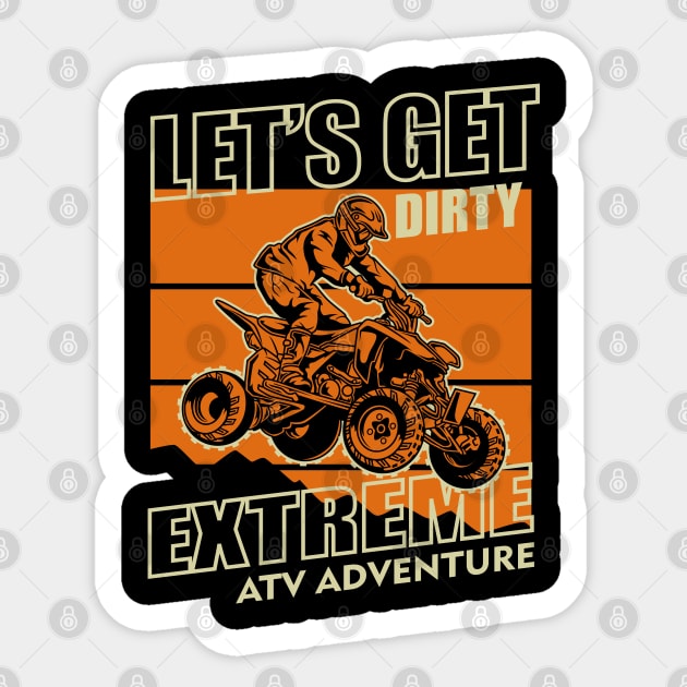 EXTREME ATV ADVENTURE Sticker by beanbeardy